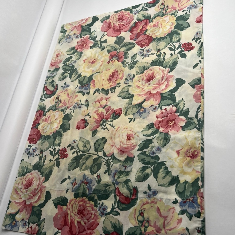 VINTAGE Wamsutta STANDARD Pillow Case Made In U.S.A. Roses Floral Set For (4)
